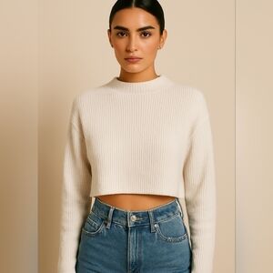 Princess Polly Women's White Jumper Princess Polly Women's White Jumper Size S